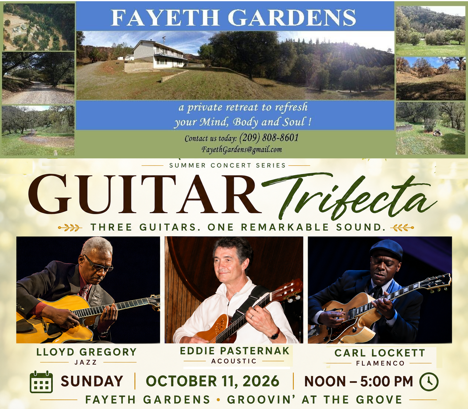 FAYETH GARDENS' Groovin at the Grove Concert